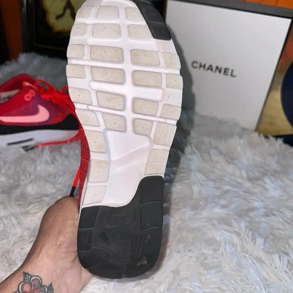 Nike Womens Air Max 1 Ultra Flyknit Running Trainers 859517 600 Sneakers Shoes - Picture 8 of 14